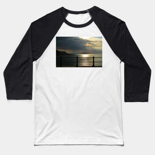 View out to sea as rain approaches Baseball T-Shirt by vkirbys
